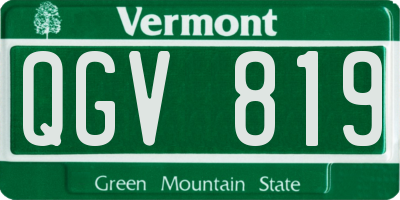 VT license plate QGV819