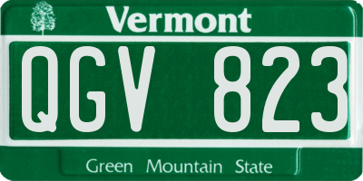 VT license plate QGV823
