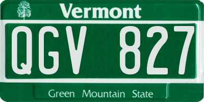 VT license plate QGV827