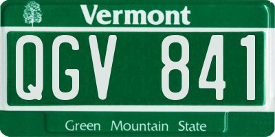 VT license plate QGV841
