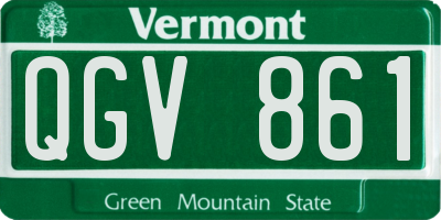VT license plate QGV861