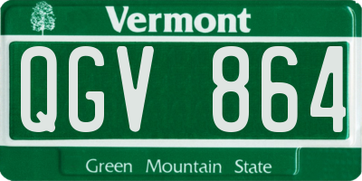 VT license plate QGV864