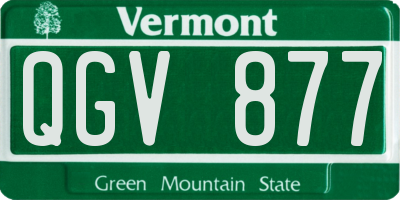 VT license plate QGV877