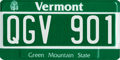 VT license plate QGV901