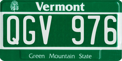 VT license plate QGV976
