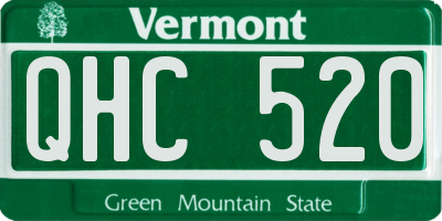 VT license plate QHC520