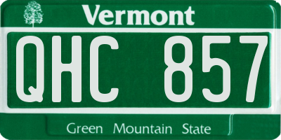 VT license plate QHC857