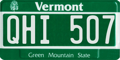 VT license plate QHI507
