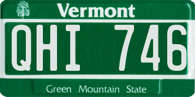 VT license plate QHI746