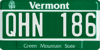 VT license plate QHN186