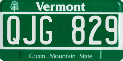 VT license plate QJG829