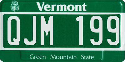 VT license plate QJM199