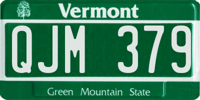 VT license plate QJM379