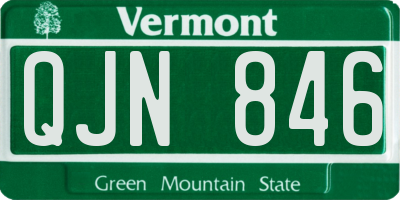 VT license plate QJN846