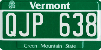 VT license plate QJP638