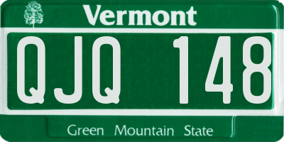 VT license plate QJQ148