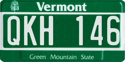 VT license plate QKH146
