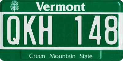 VT license plate QKH148