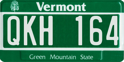 VT license plate QKH164