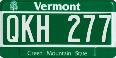 VT license plate QKH277