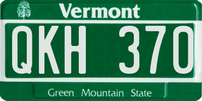 VT license plate QKH370