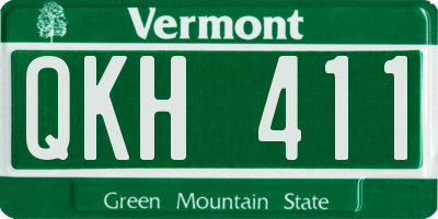 VT license plate QKH411