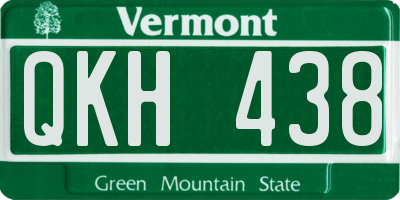 VT license plate QKH438