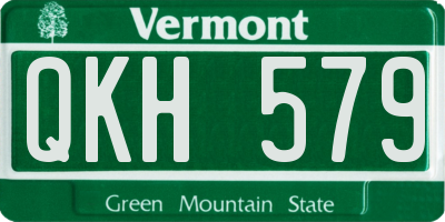 VT license plate QKH579