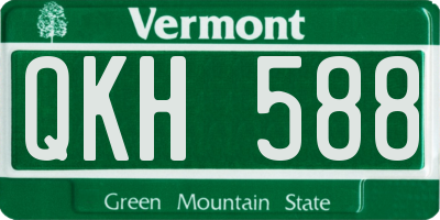VT license plate QKH588