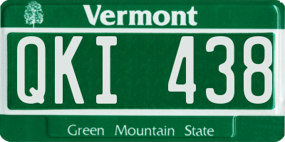 VT license plate QKI438
