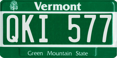 VT license plate QKI577