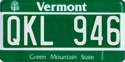 VT license plate QKL946