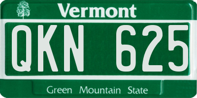 VT license plate QKN625