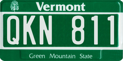 VT license plate QKN811