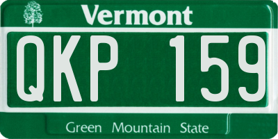 VT license plate QKP159