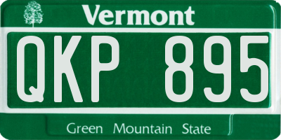 VT license plate QKP895