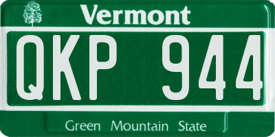 VT license plate QKP944