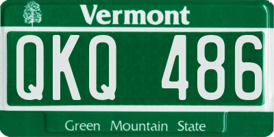 VT license plate QKQ486
