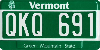 VT license plate QKQ691