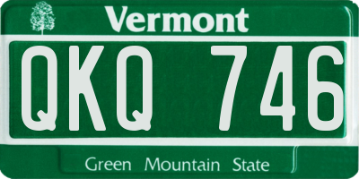 VT license plate QKQ746
