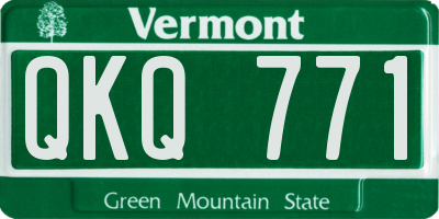 VT license plate QKQ771