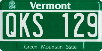 VT license plate QKS129
