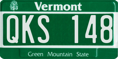 VT license plate QKS148