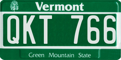 VT license plate QKT766