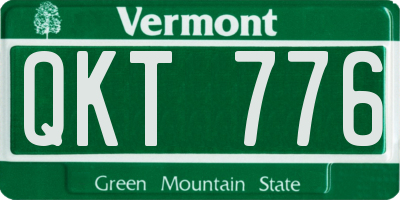 VT license plate QKT776
