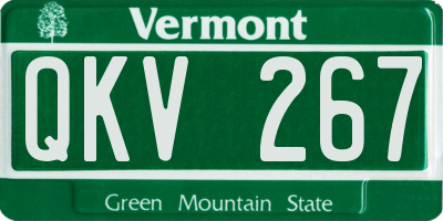 VT license plate QKV267