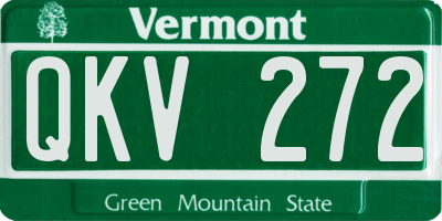 VT license plate QKV272