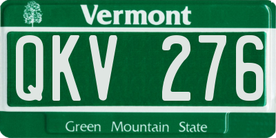 VT license plate QKV276