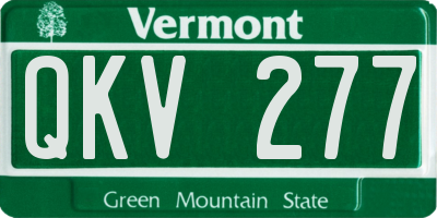 VT license plate QKV277