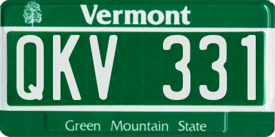 VT license plate QKV331
